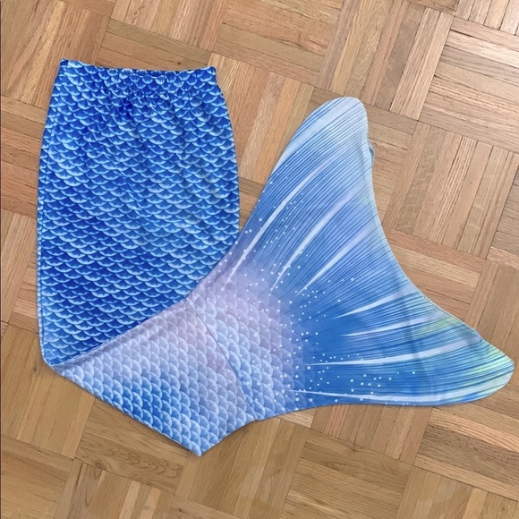 Girls XS/S/M - Mermaid Tail - Swimwear - (Tail Slit for MonoFin) - Picture 1 of 6